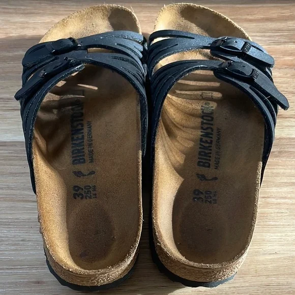 Birkenstock Granada Black Strappy Sandals - Picture 4 of 6